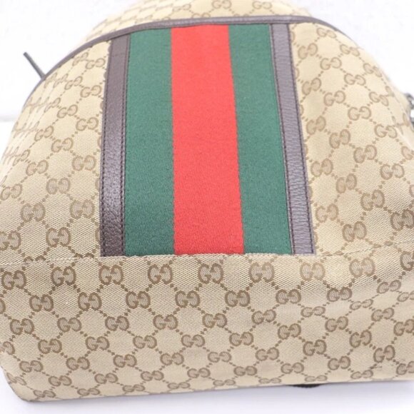 Gucci Backpack Beige Supreme Coated Canvas GG Monogram Web READ - Picture 14 of 15